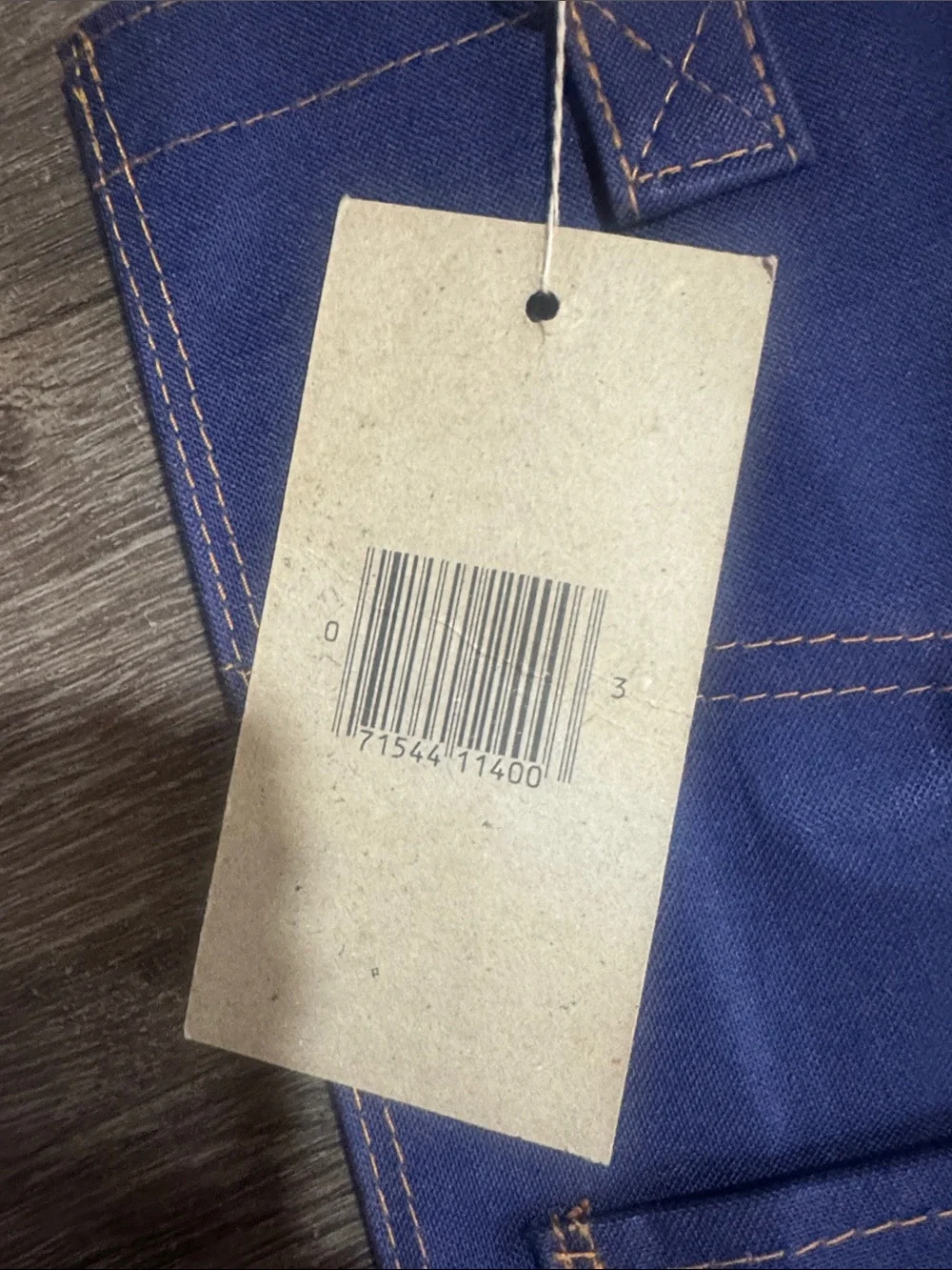 Vintage 70’s deadstock denim jeans bag